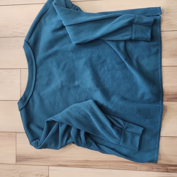 Gilly Hicks Green Waffle Knit Pajama Set - Picture 5 of 5